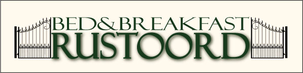 Hier staat het logo van Bed & Breakfast Rustoord